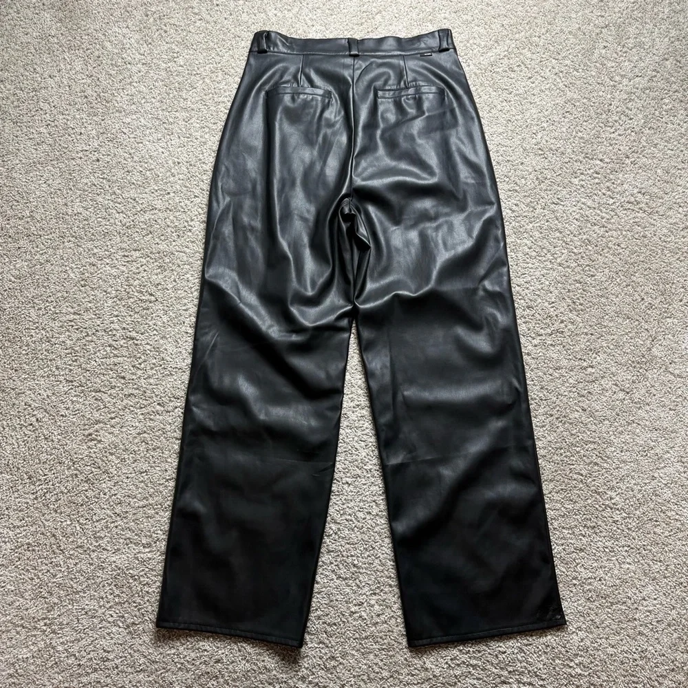 MOTHER Tunnel Vision Pleated Faux Leather Pants - Picture 3 of 6